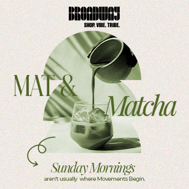 Not Your Regular Store. Not Your Regular Sunday.

From Pilates stretches by Adika to whisked matcha by Katha Coffee and Protien Pancakes by Cosmix Wellness the first edition of Broadway Mat & Matcha was nothing short of wholesome